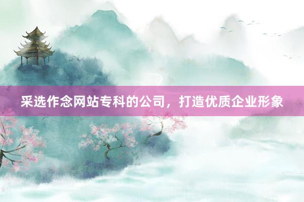 采选作念网站专科的公司，打造优质企业形象