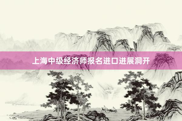 上海中级经济师报名进口进展洞开
